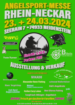 Wir sind Aussteller! Angelsport Messe Rhein-Neckar - Wir sind Aussteller! Angelsport Messe Rhein-Neckar
