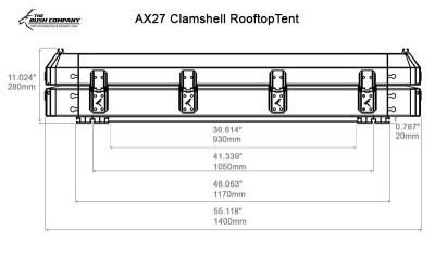 Bush Company Aluminium Dachzelt AX27 / Alpha