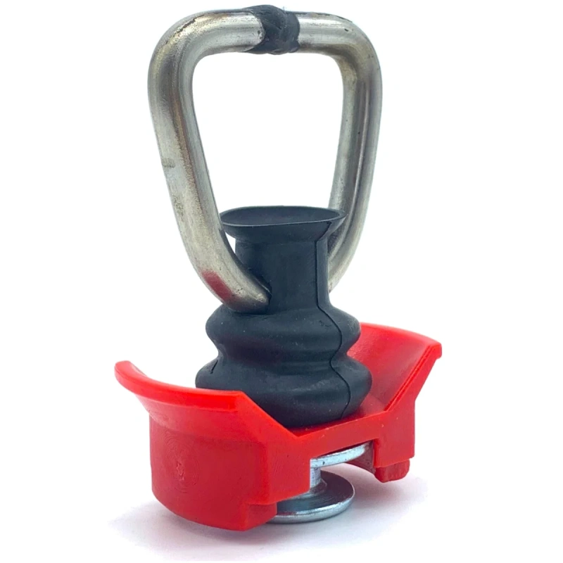 Zurröse für Zurrschiene D-Ring " Automotive " rot