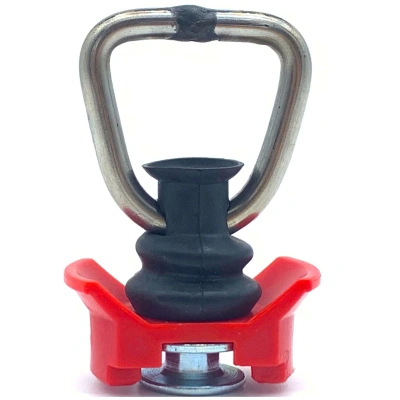 Zurröse für Zurrschiene D-Ring " Automotive " rot