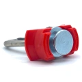 Zurröse für Zurrschiene D-Ring " Automotive " rot