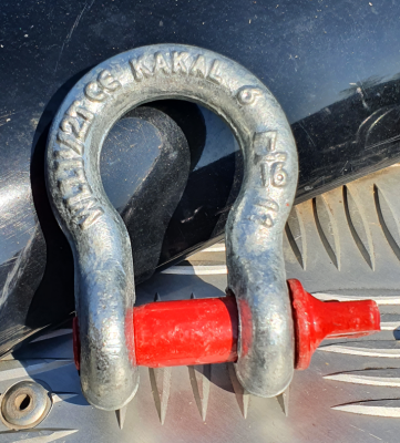 Omega - Schäkel WLL 1,5 t, Bruchlast 9 t
