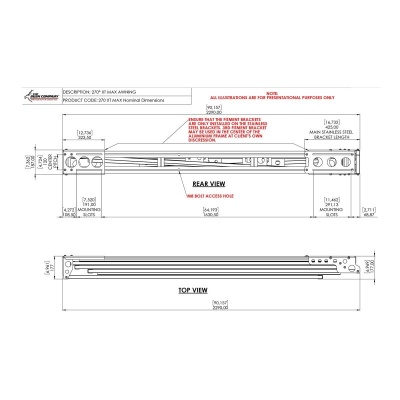 Bush Company 270° Heavy Duty XT Max Markise