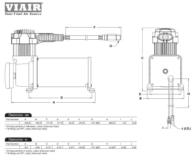 Kompressor VIAIR 400C Stealth Black 12V