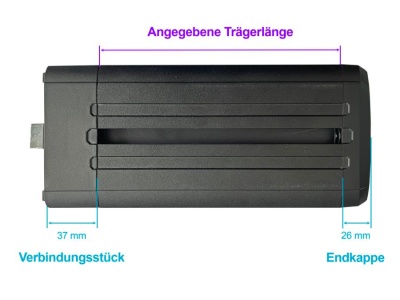 Rhino Rack Reconn-Deck Querträger 1260 mm, schwarz
