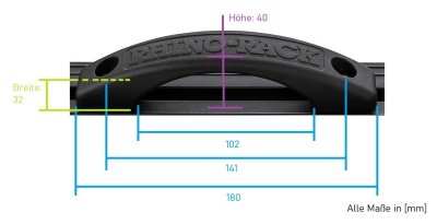 Rhino Rack Haltegriffe ( Paar ) für Pioneer Plattform inkl. Zwifloc