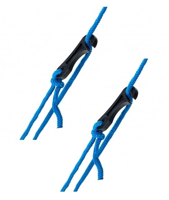 PAAR Zeltleinen mit Abspannhaken für OzTent, Batwing, Sunseeker - blau