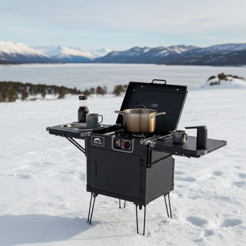 Wild Land Outdoor Küchenbox mit Kocher