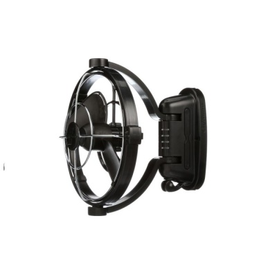 Sirocco II Ventilator, schwarz, 12 / 24V