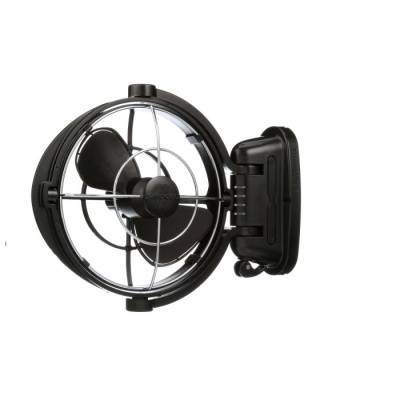 Sirocco II Ventilator, schwarz, 12 / 24V