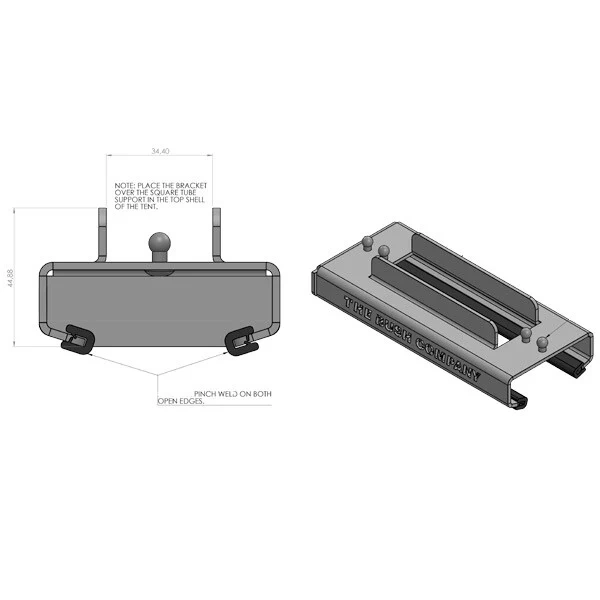 Bush Company Halterung für Sirocco 12V Ventilator -  4RTASFB