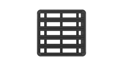 Rhino Rack Pioneer 6 Plattform 62109, 1300 x 1240 mm mit Fußkit RX100 für Dachreling