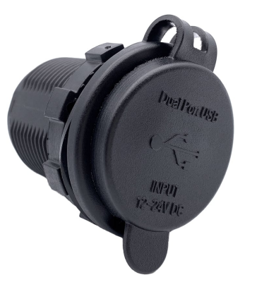 USB Doppelsteckdose zum Einbau Typ A / C 12-24 V