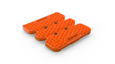 Maxtrax Jaxbase Unterlegplatte für Hi-Lift, orange (1 Stk)