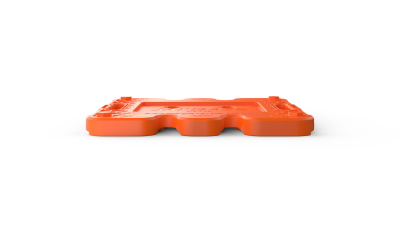Maxtrax Jaxbase Unterlegplatte für Hi-Lift, orange (1 Stk)
