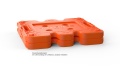 Maxtrax Jaxbase Unterlegplatte für Hi-Lift, orange (1 Stk)