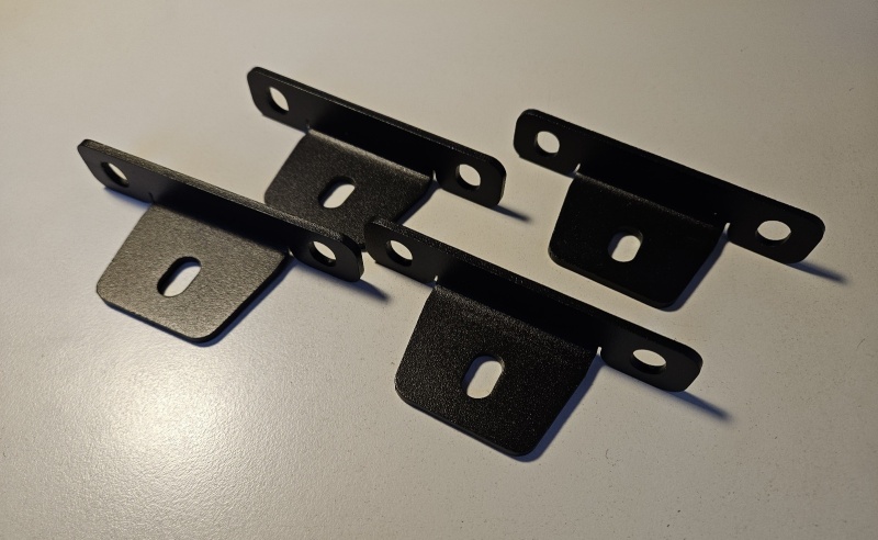 Bush Company Flush Mount Bracket, Set mit 4 Stk - 4RTFMB