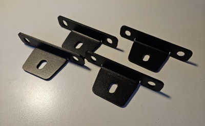 Bush Company Flush Mount Bracket, Set mit 4 Stk - 4RTFMB