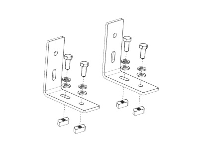 Universal-Markisenhalterung lang, für ARB & Rhino Rack Markisen, 105 x 105 mm