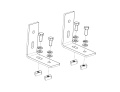 Universal-Markisenhalterung lang, für ARB & Rhino Rack Markisen, 105 x 105 mm