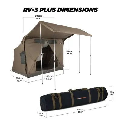 Oztent 30-Sekunden-Zelt RV-3 PLUS (ORV3PTELUA)