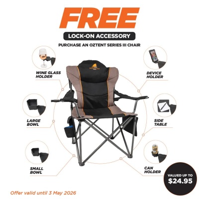 Faltstuhl Oztent King Kokoda Chair Serie III ( OKK01FRCHC)