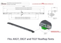 Bush Company Solarzellenhalterung AX27, DX27, TX27 (Paar) - 4RTSPB