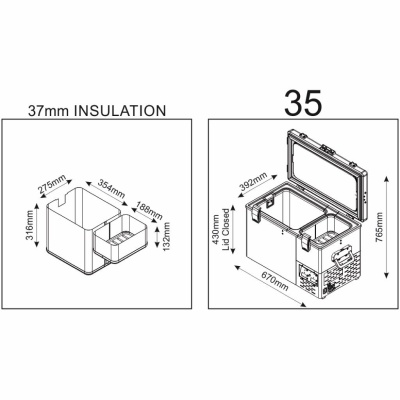 Kompressor - Kühlbox National Luna Legacy 35 Dual Smart BT