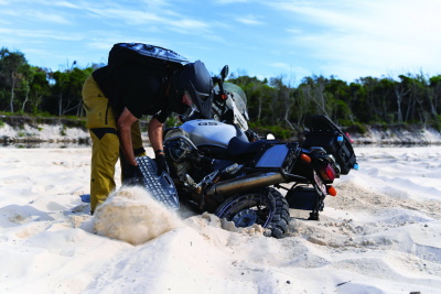 Anfahrhilfe Maxtrax Moto Board - für Motorräder, inkl. Befestigung