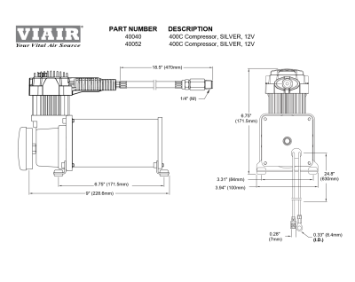 Kompressor VIAIR 400C 12 Volt - 40040