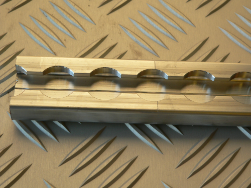 Zurrschiene / Systemschiene Alu vierkant Standard (34,5x13,5 mm)