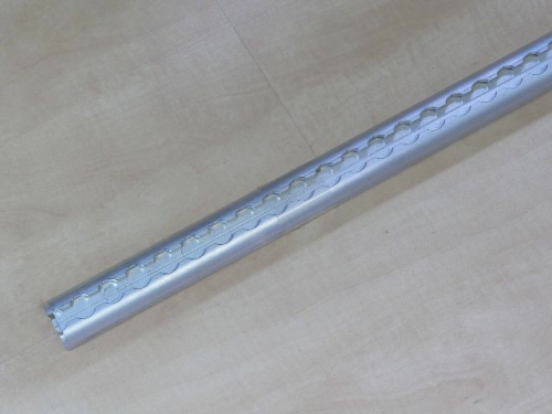 Zurrschiene / Systemschiene Alu halbrund light (42 x 10 mm)