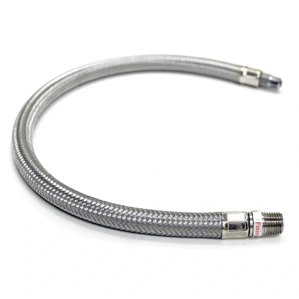 Stahlflexschlauch Viair für Kompressoranlagen 90 cm 1/4" ohne Rückschlagventil - 92809