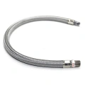 Stahlflexschlauch Viair für Kompressoranlagen 90 cm 1/4" ohne Rückschlagventil - 92809