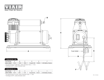 Kompressorkit  Viair 400P 12 Volt - 40043