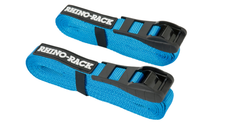 Rhino Rack Zurrgurte ( Paar ) 3,5m mit Gummischutz, blau