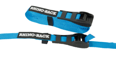 Rhino Rack Zurrgurte ( Paar ) 3,5m mit Gummischutz, blau